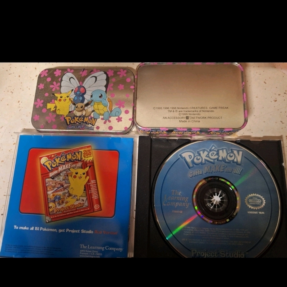 Pokemon Project Studio Blue disk Pokémon tin - Picture 4 of 8